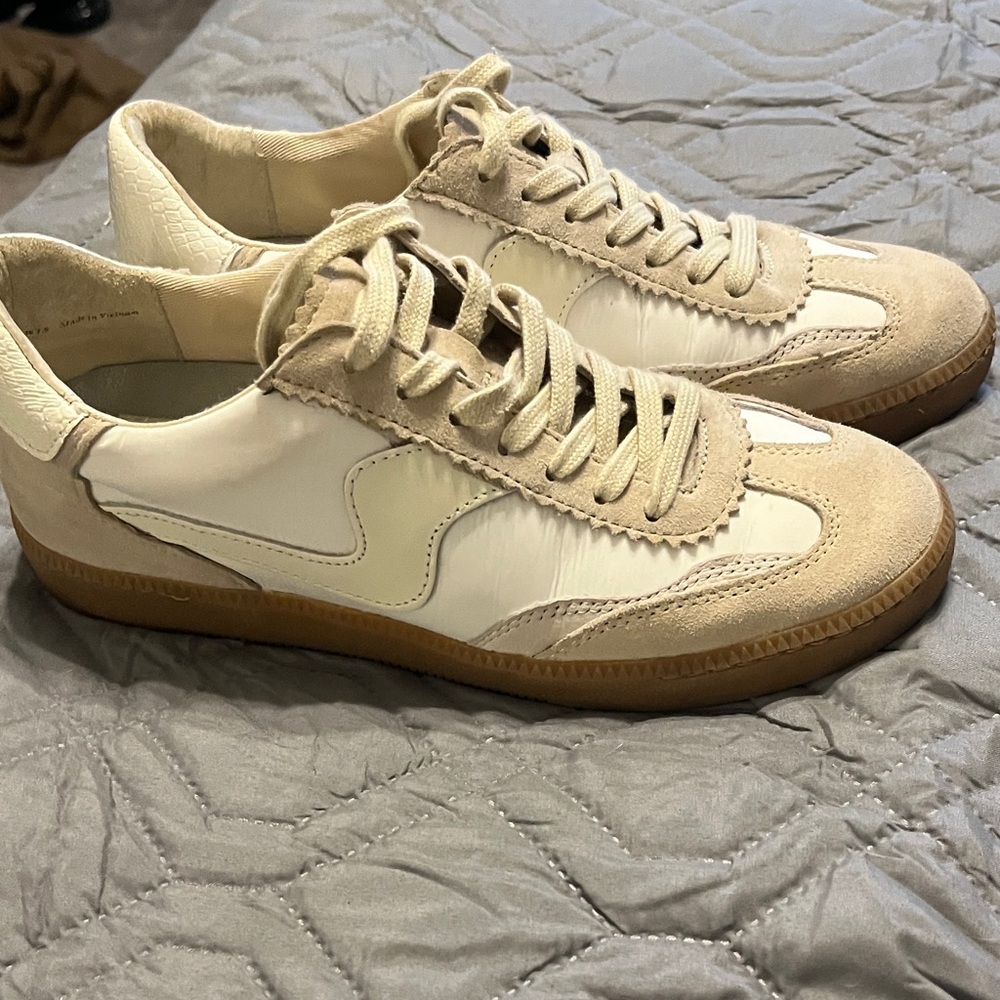 Dolce Vita Cream and White Sneakers